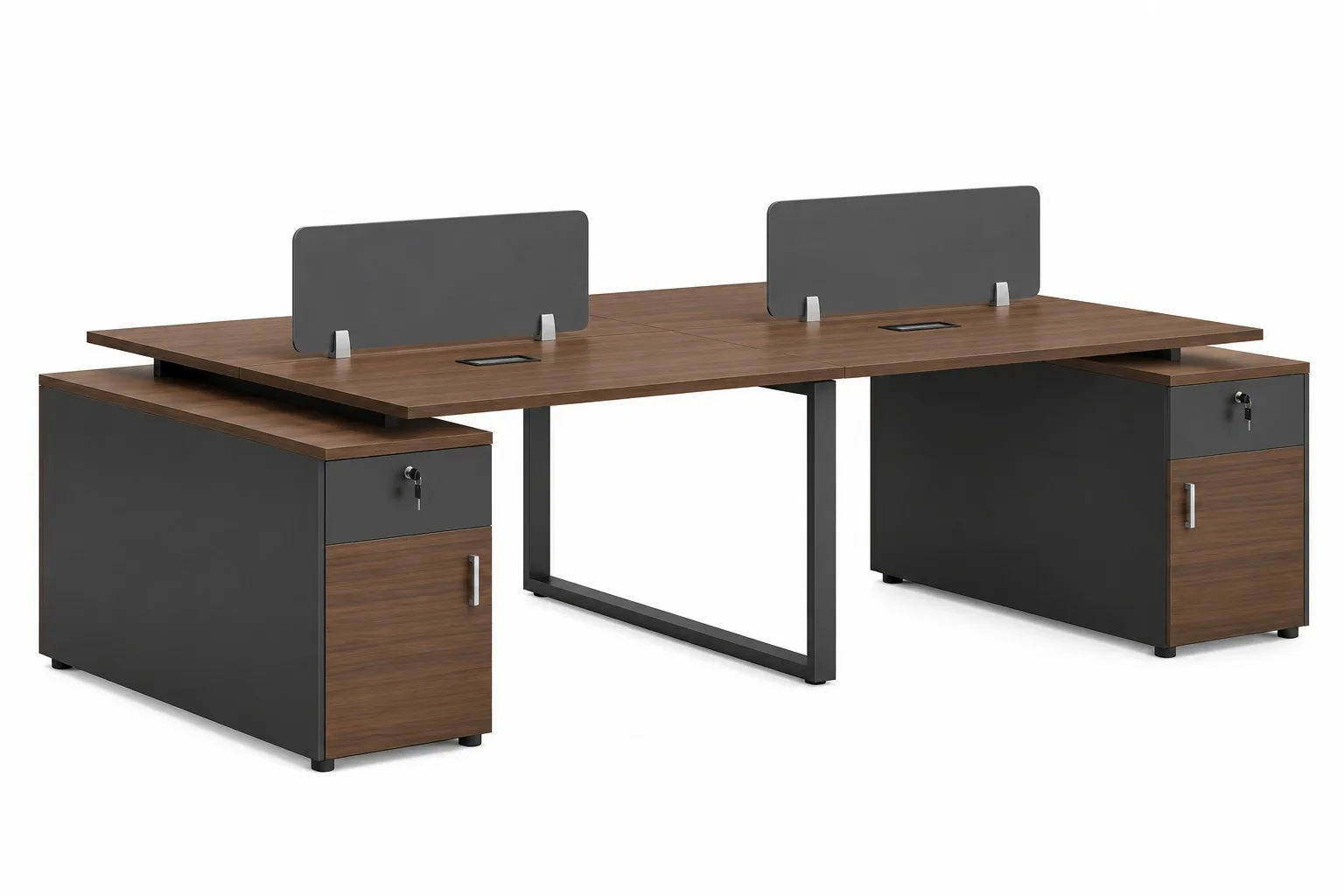 4-Seater Workstation 01 4-Seater Workstation in Qatar