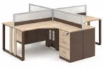 4-Seater Workstation in Qatar